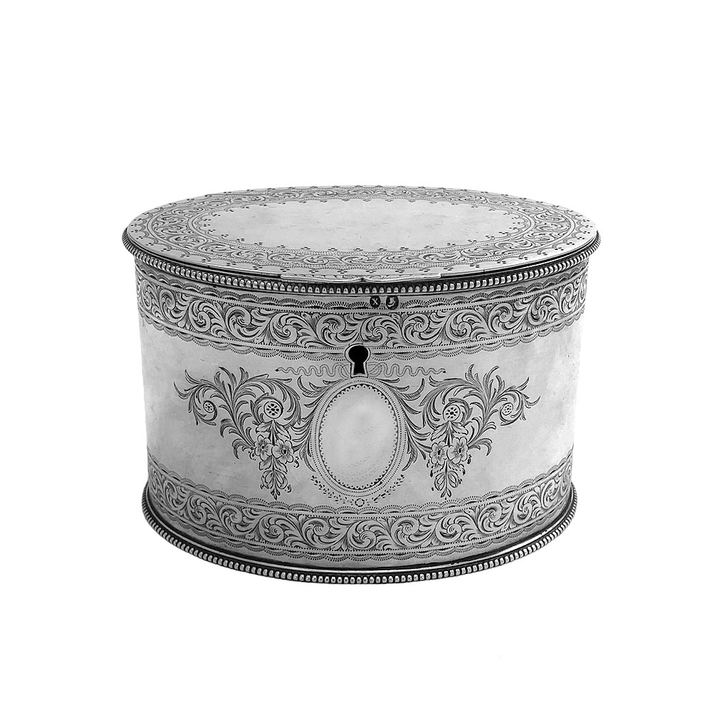 Victorian Silver Tea Caddy 1872