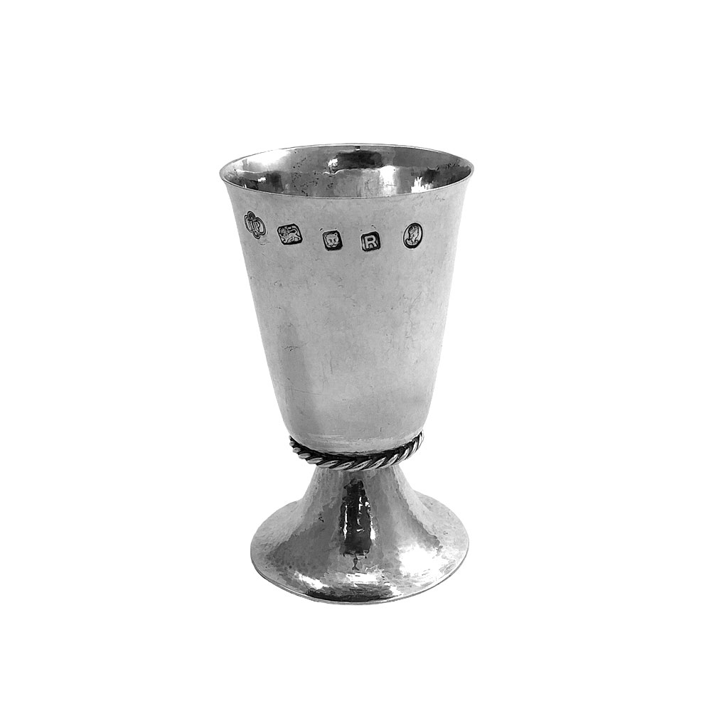 Sterling  Silver  Coronation Wine Goblet 1952