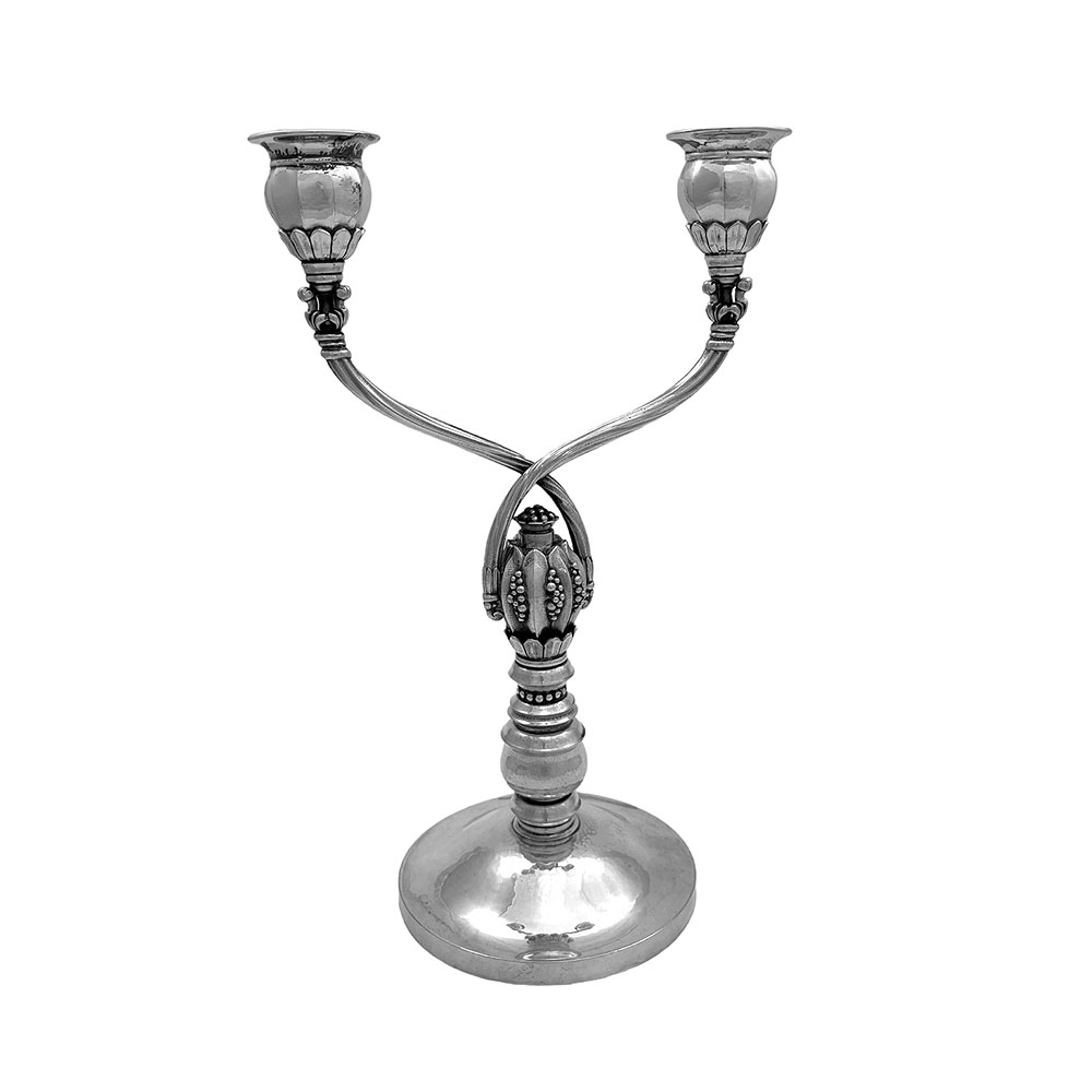 Sterling Silver Candelabrum Georg Jensen 343 Dessin