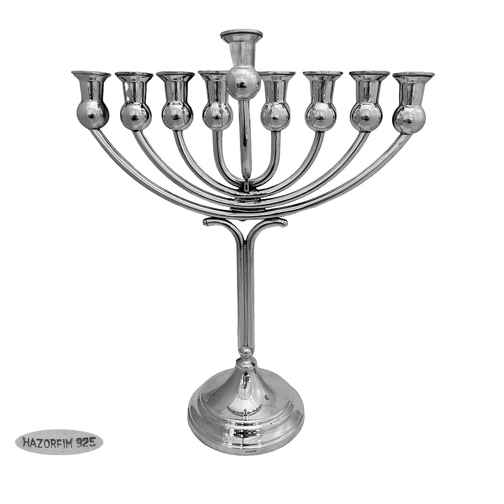 Sterling Silver Menorah Hazorfim C1990