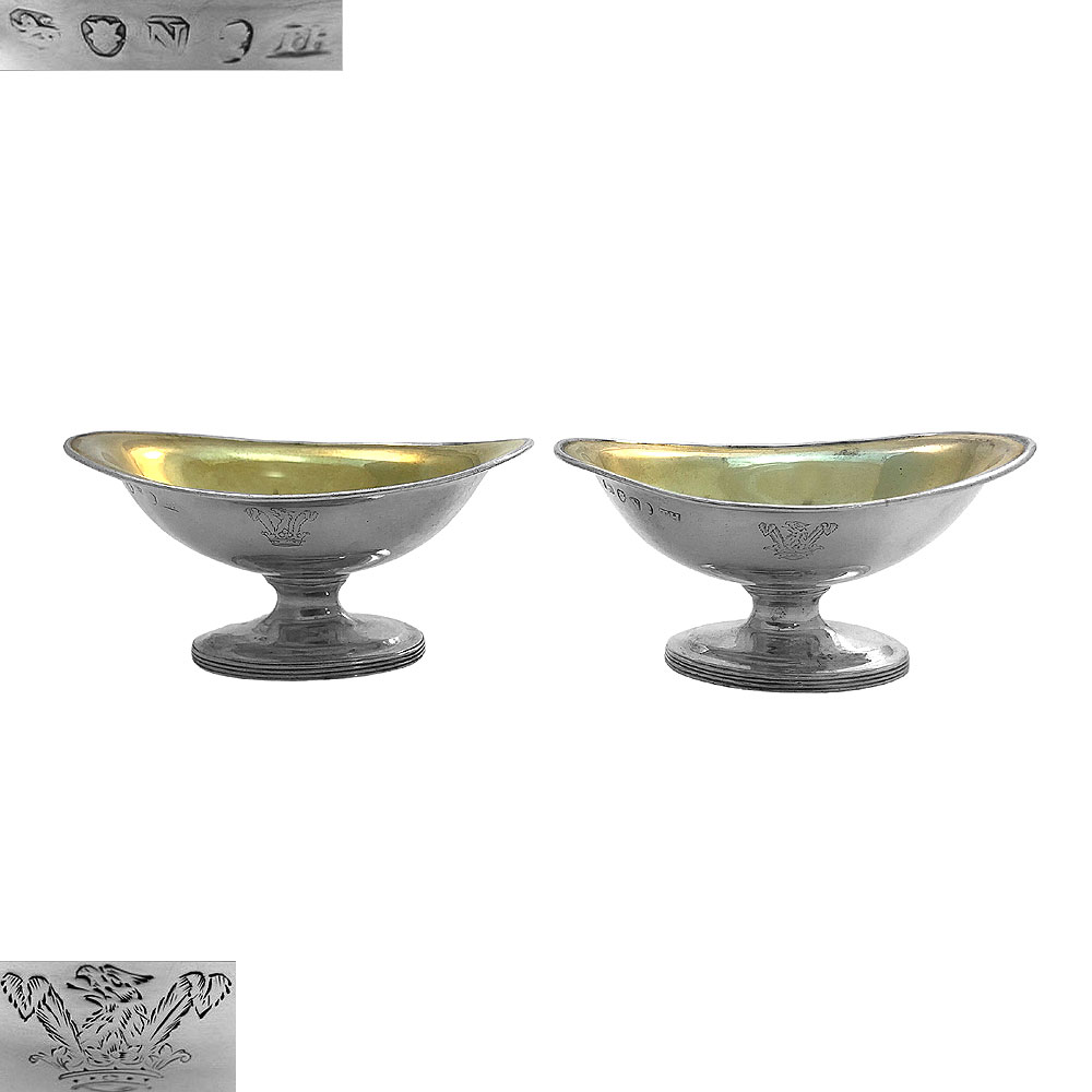 Pair Oval Georgian Salts 1808