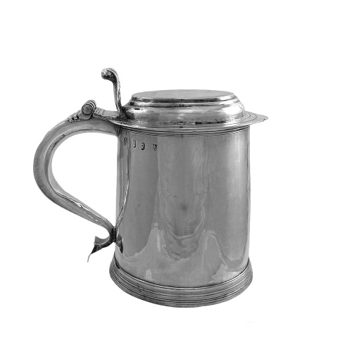 Queen Anne Silver Tankard London 1702